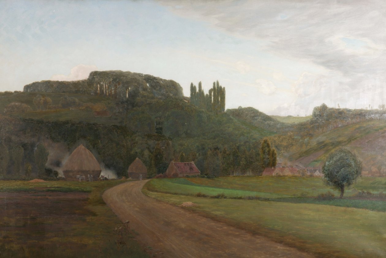 Perto da aldeia de Crecy, França de William Bright Morris