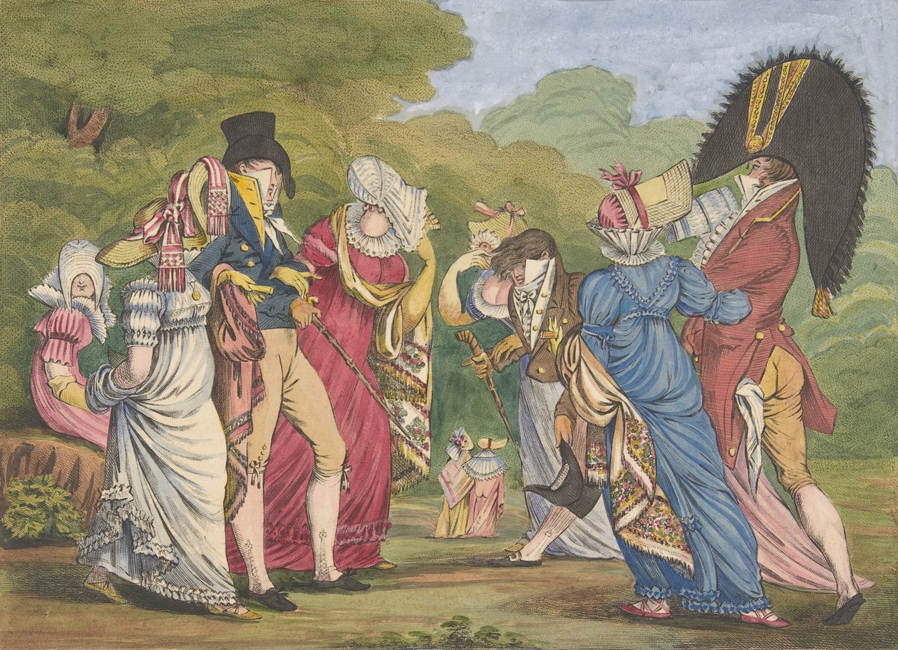 Les Invisibles The Invisible Ones, 1810. de William Brocas