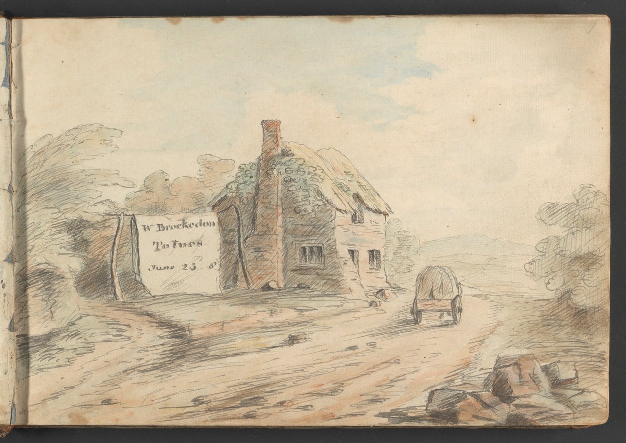 Paisagem com Hamlet e Carrinho de William Brockedon