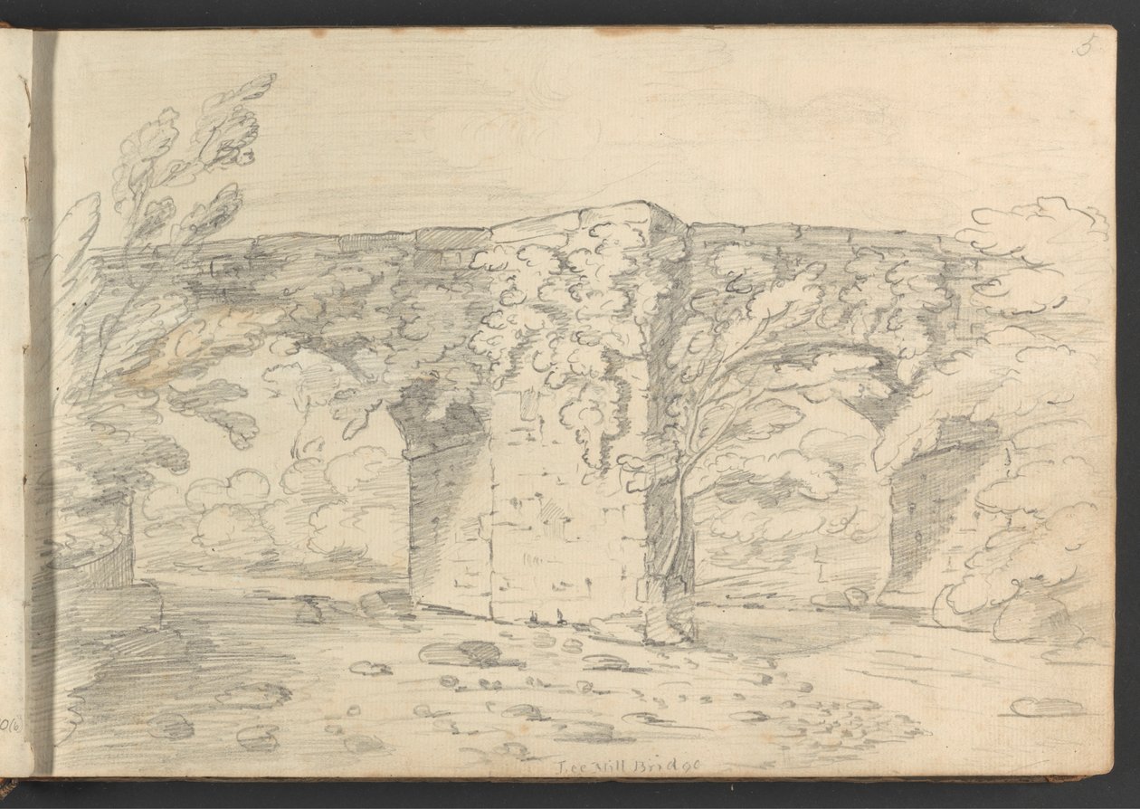 Ponte do Moinho de Lee de William Brockedon