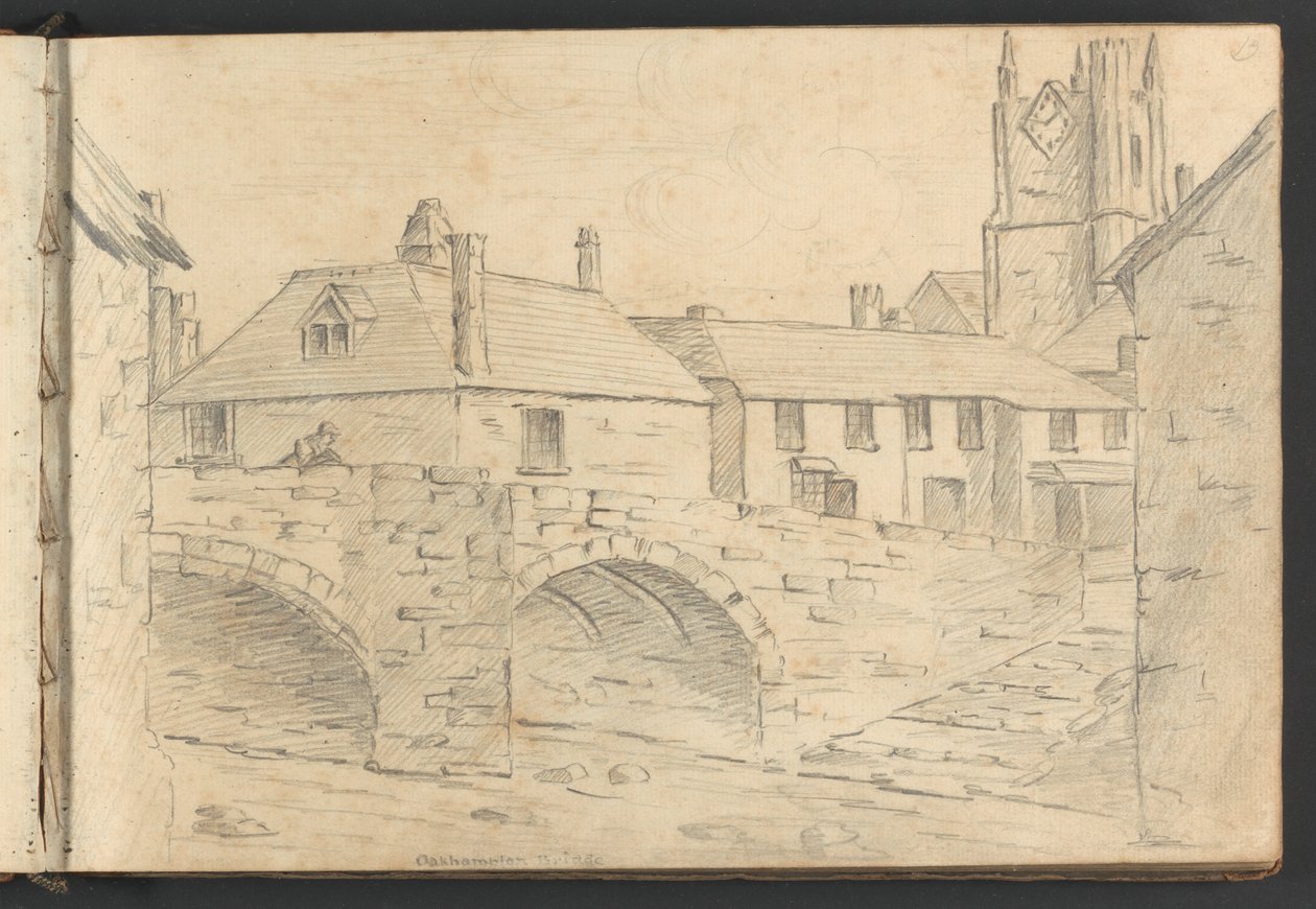 Ponte de Oakhampton de William Brockedon