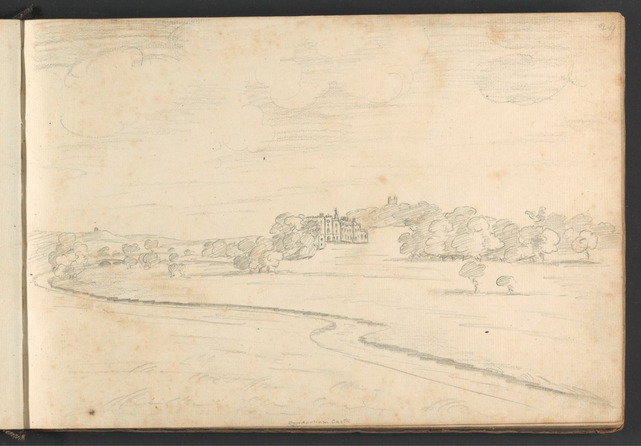 Castelo de Powderham de William Brockedon