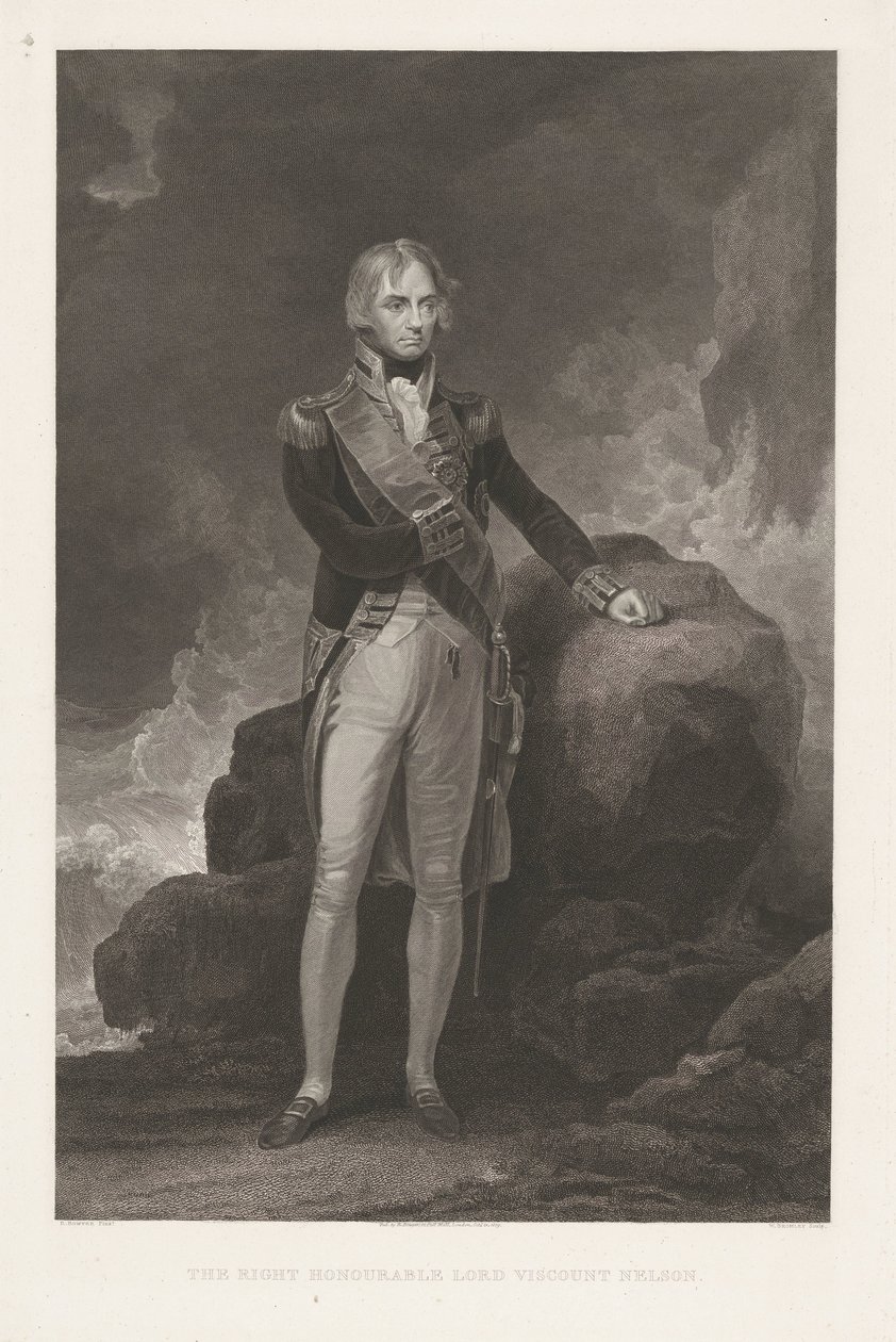 Portret van Horatio Nelson
O Honorável Senhor Visconde Nelson (título sobre o objecto) de William Bromley (I)