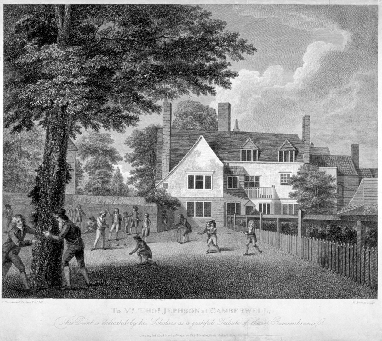 The Camberwell Free Grammar School, Camberwell, Londres, 1795.                de William Bromley