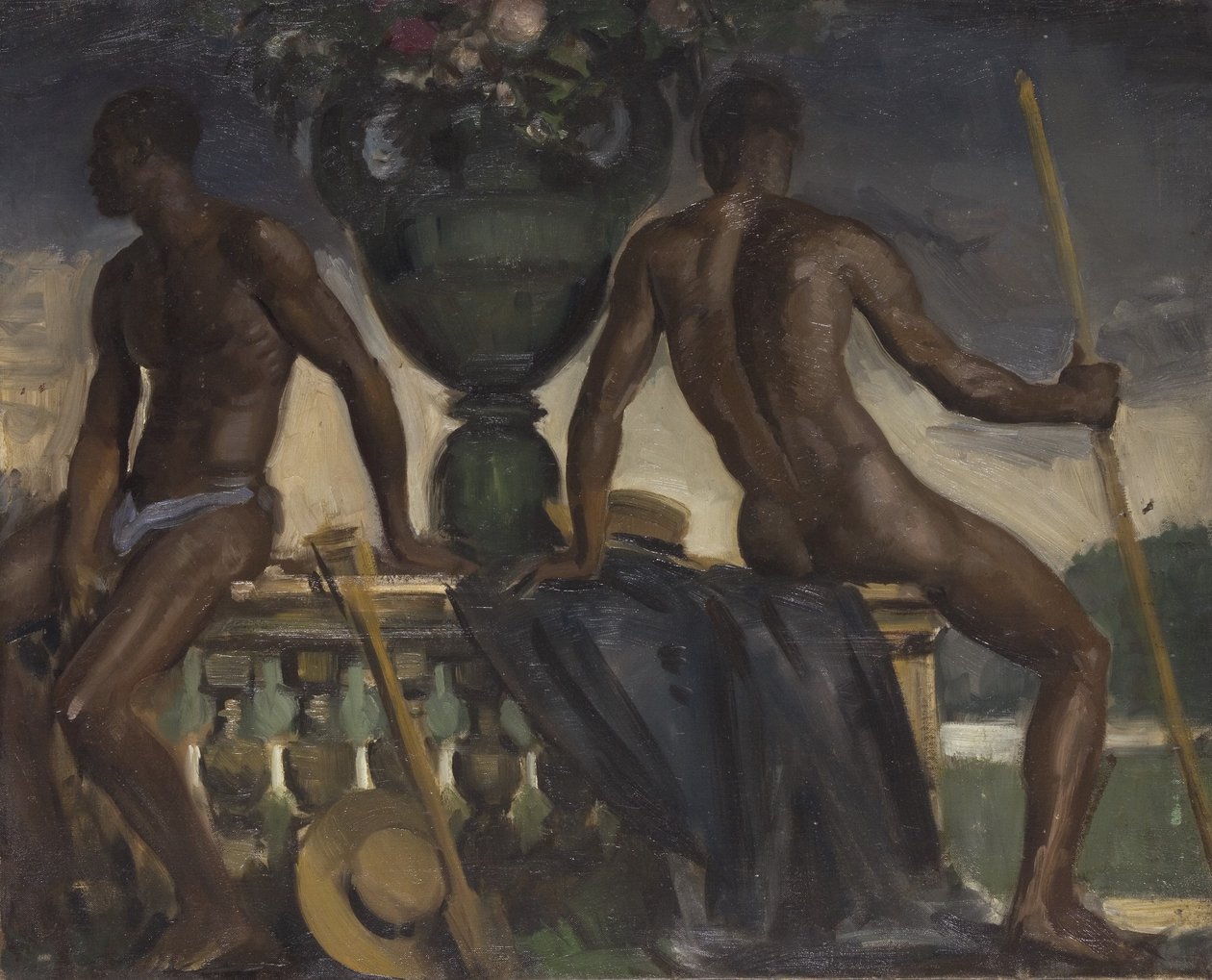 Trabalho de Adam, século XX (Óleo sobre tela) de William Bruce Ellis Ranken