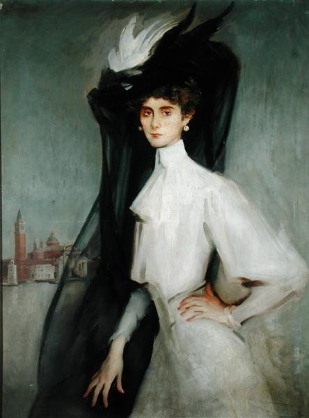 Olga Alberta, Baronesa de Meyer (óleo sobre tela) de William Bruce Ellis Ranken