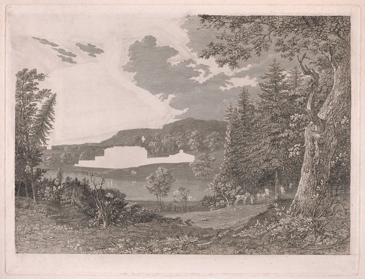 Fonthill como era antes das alterações do Sr. Beckford de William Byrne