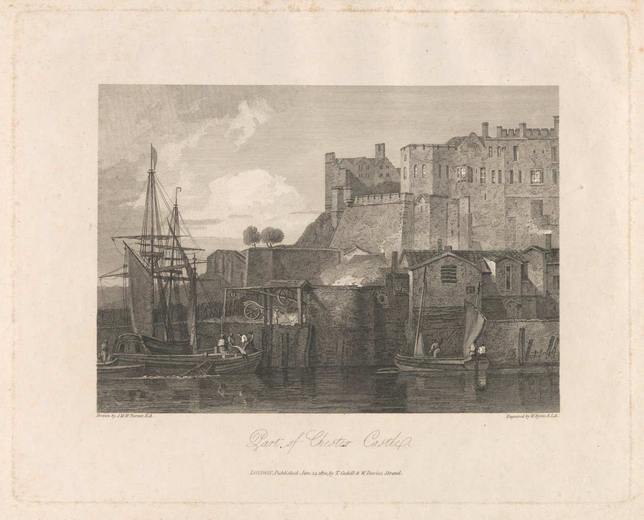 Parte do Castelo de Chester de William Byrne