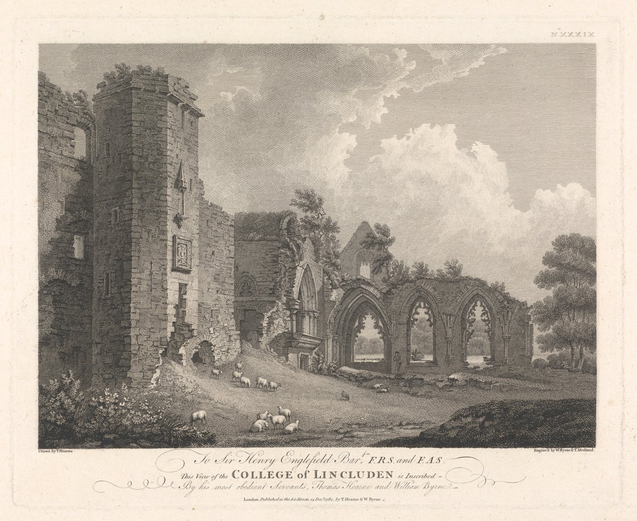 As Ruínas do Colégio de Lincluden de William Byrne