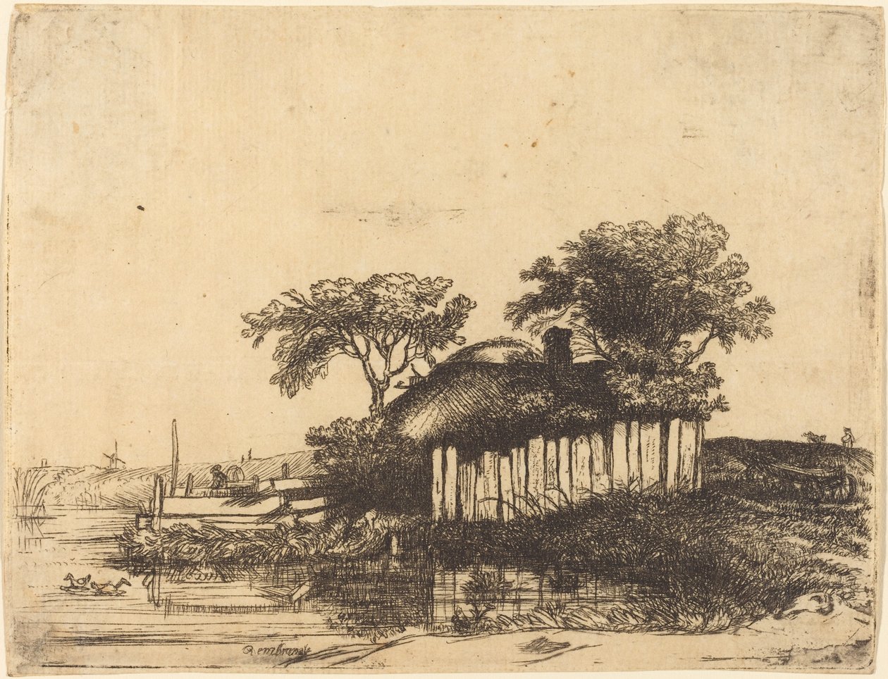 Casa de Campo com Paleta Branca de William Byron after Rembrandt van Rijn