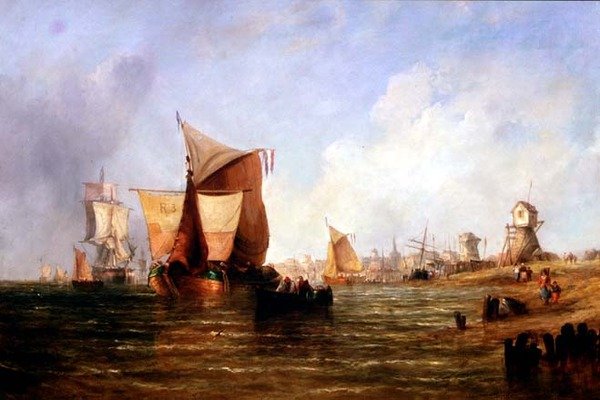Expedição no Dort, Holanda de William Calcott Knell