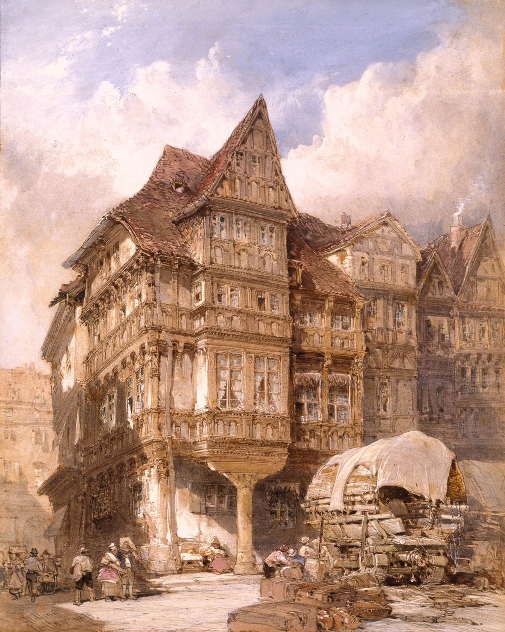 A casa de Albrecht Durer em Nuremberga de William Callow