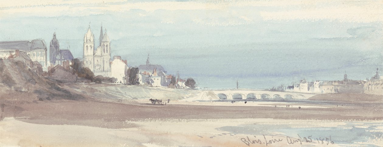Blois no Loire de William Callow