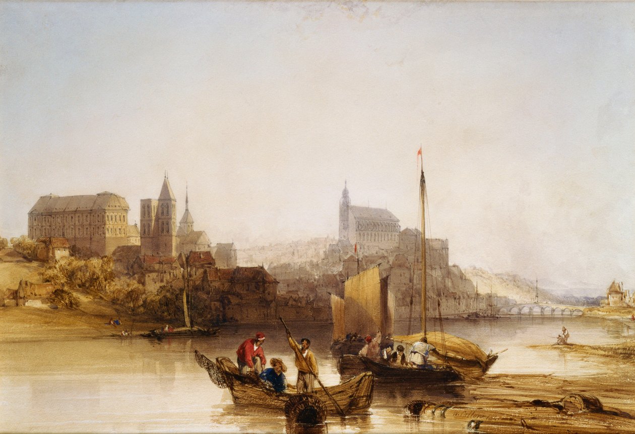 Blois no Loire, 1840 de William Callow