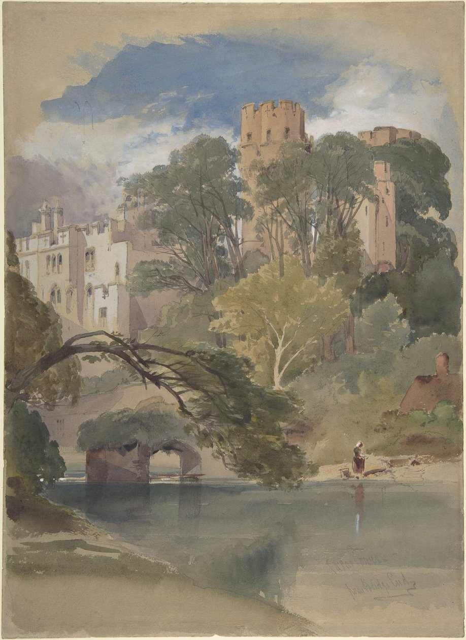 A torre de César, Castelo de Warwick de William Callow