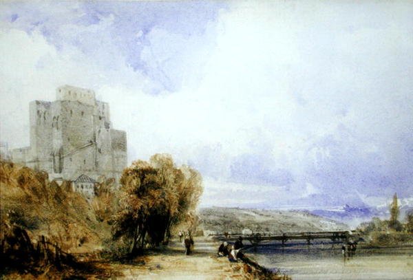 Chateau de Montboucher (aguarela sobre papel) de William Callow