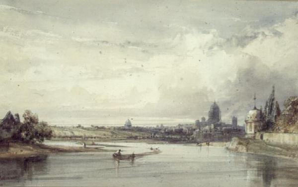 Vista distante de Paris de William Callow