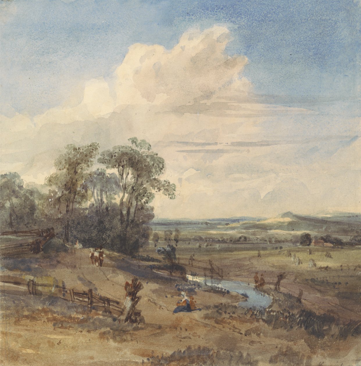 Paisagem após Wynants (no Louvre) de William Callow