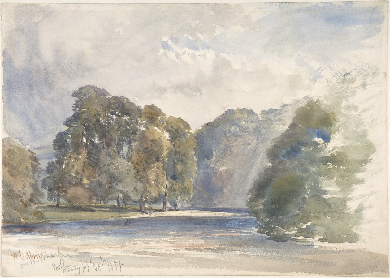 No Wharfe, abadia de Bolton de William Callow