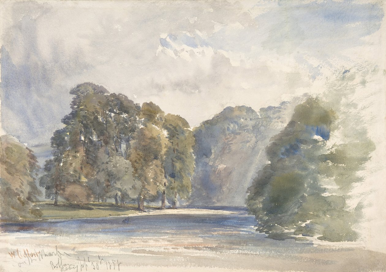 No Cais, Abadia de Bolton, 30 de Setembro de 1858. de William Callow