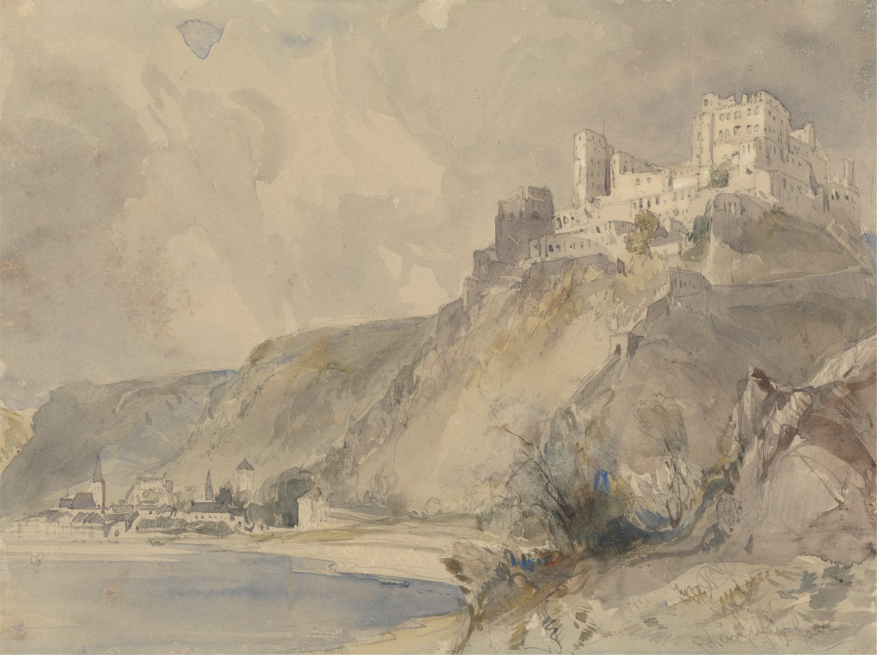 Rheinfels e St. Goar de William Callow