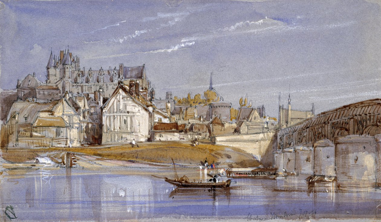 O Château de Amboise, no Loire de William Callow