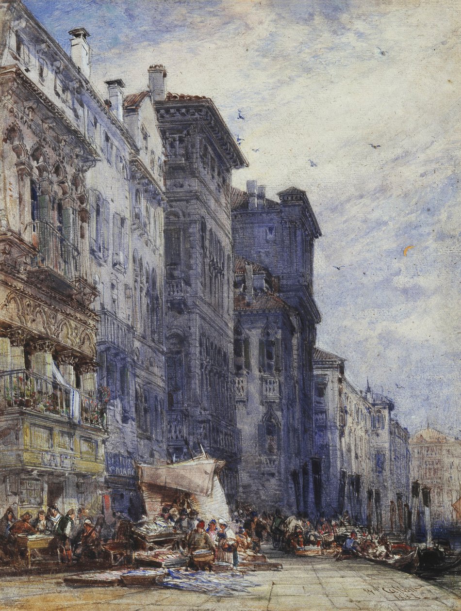The Market Place, Coburgo, de William Callow