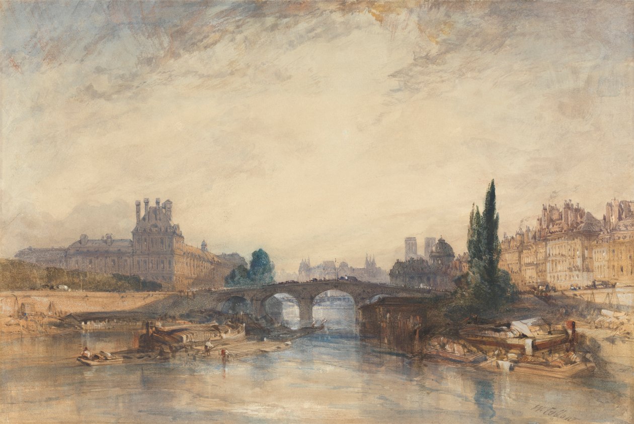 Vista da Pont Royal de William Callow