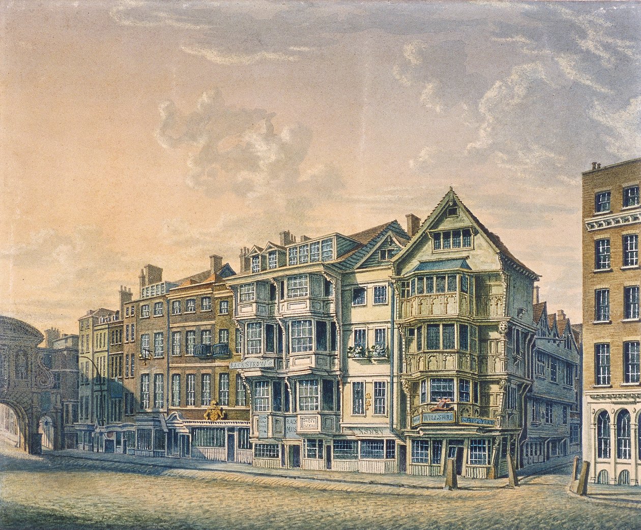 Fleet Street, Londres, 1798 de William Capon