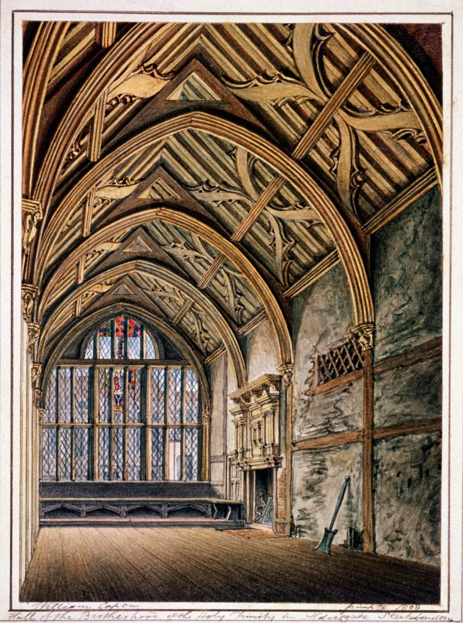 Trinity Hall, Londres, 1808 de William Capon