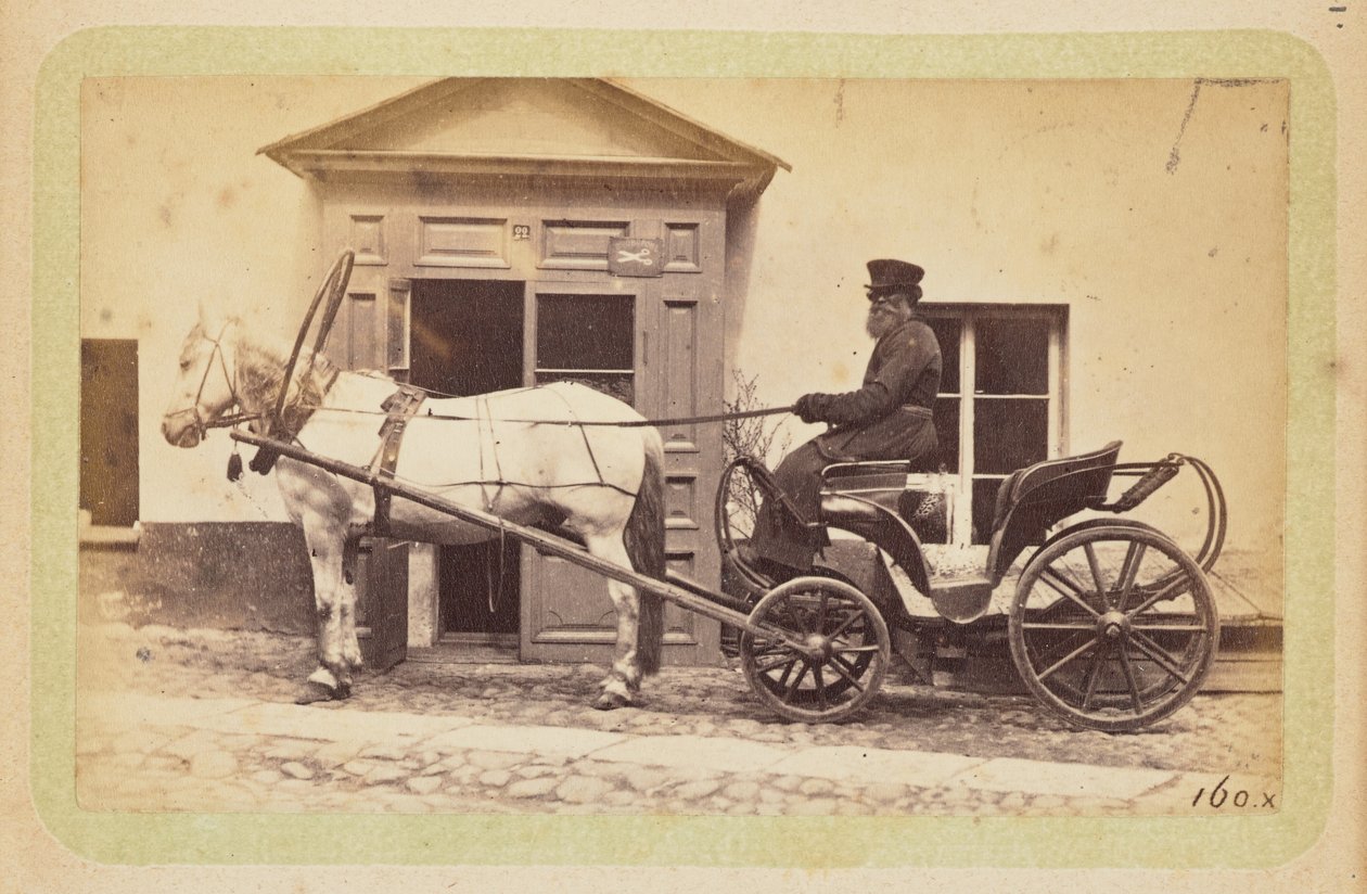 [Homem a conduzir uma carruagem puxada por cavalos]. de William Carrick