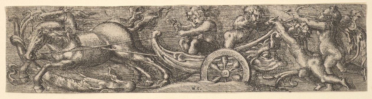 Uma carruagem de conchas de vieira, 1654. de William Carter