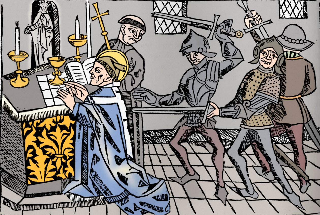 Martírio de São Tomás de Cantuária, c1484 de William Caxton
