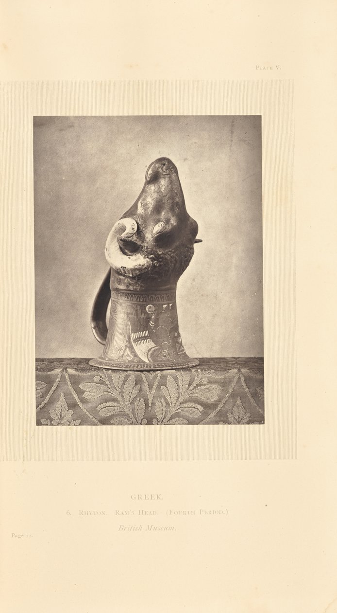 [Taça de cabeça de carneiro]. de William Chaffers