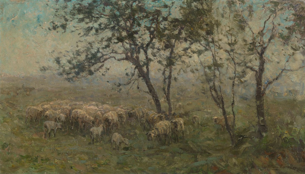 Um rebanho de ovelhas de William Charles Estall