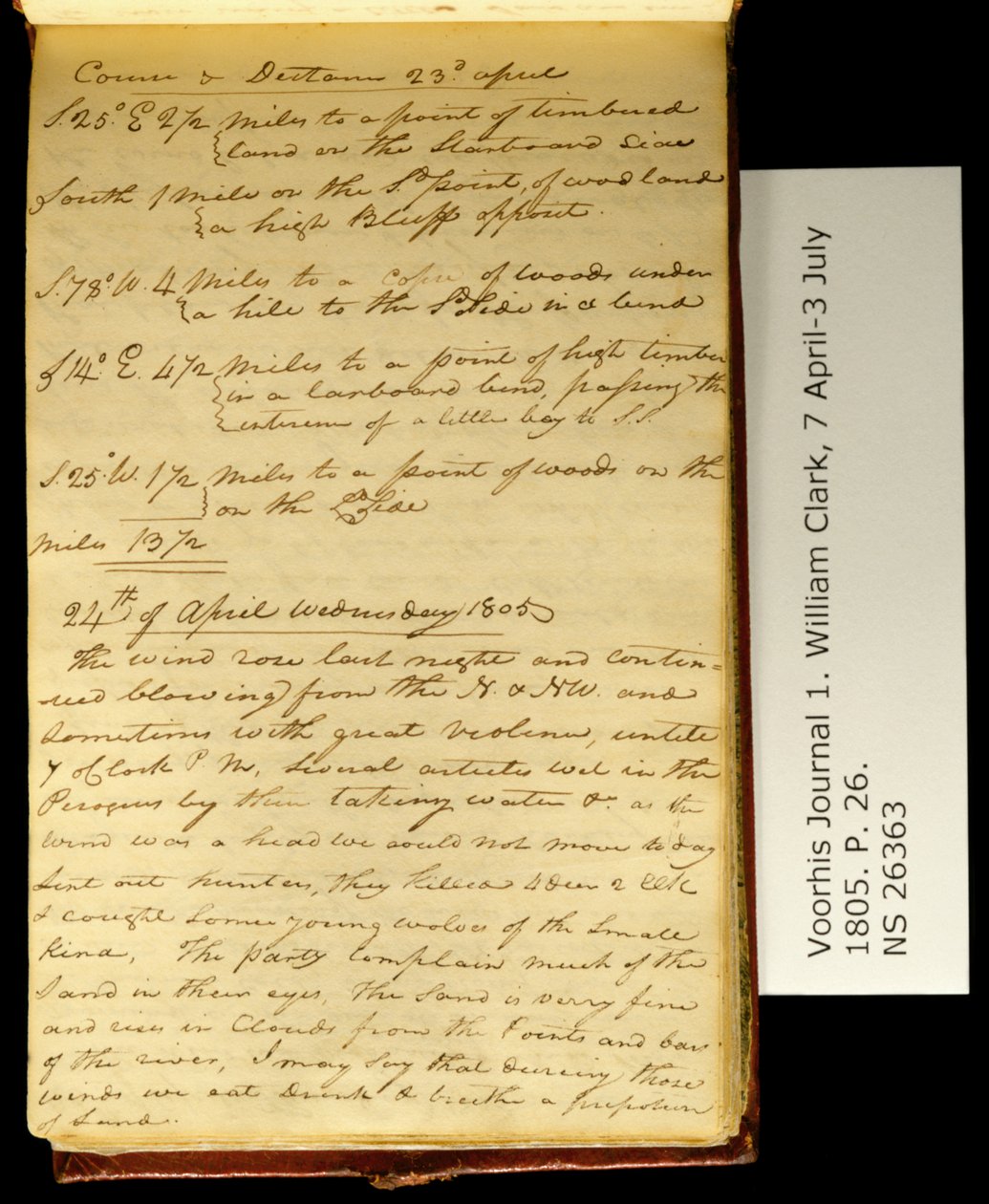 Curso e Distância 23 de abril. . . . de William Clark