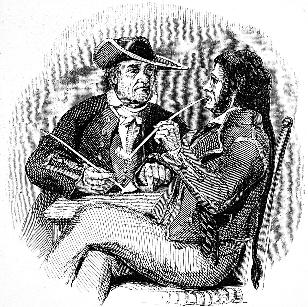 Sais velhos (marinheiros, marinheiros), desfrutando de um cachimbo de tabaco de William Clarkson (manner of) Stanfield
