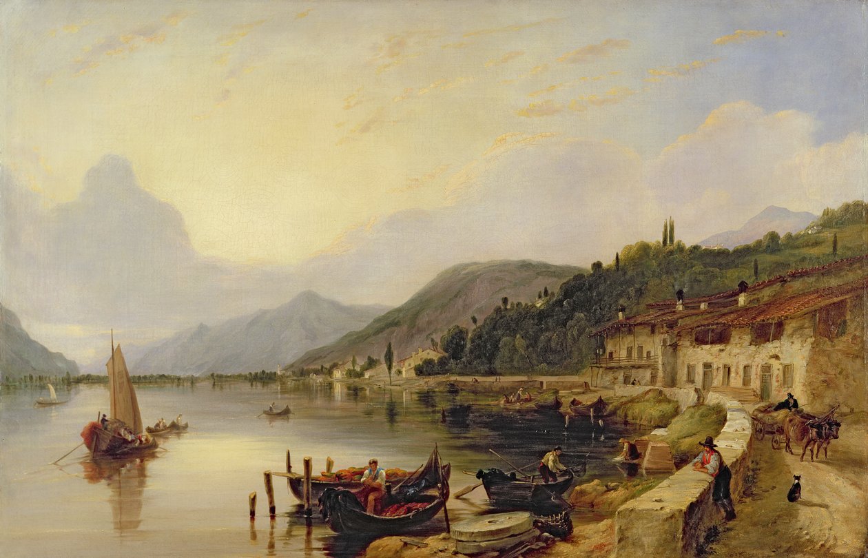 Lago Iseo, Itália de Clarkson Frederick Stanfield