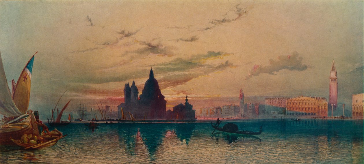 La Santa Salute, de San Giorgio, Veneza, c1872 de William Collingwood Smith