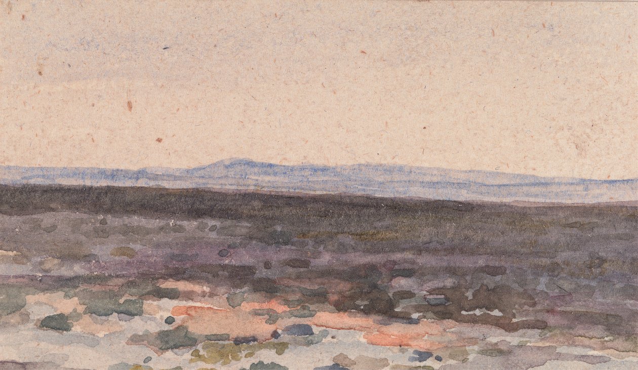 Paisagem: Vale com Montanha na Distância de William Collins