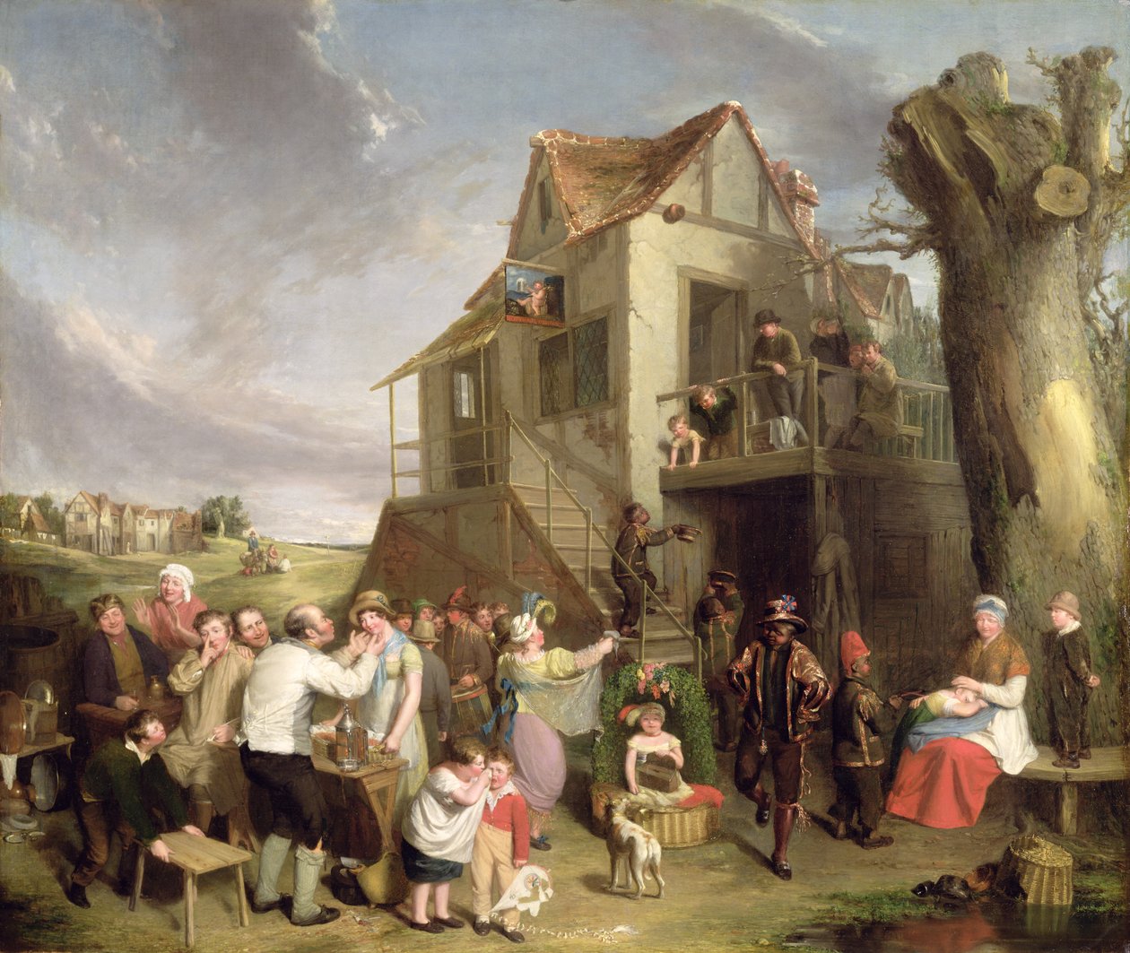 Primeiro de Maio, c.1811-12 (óleo sobre tela) de William Collins