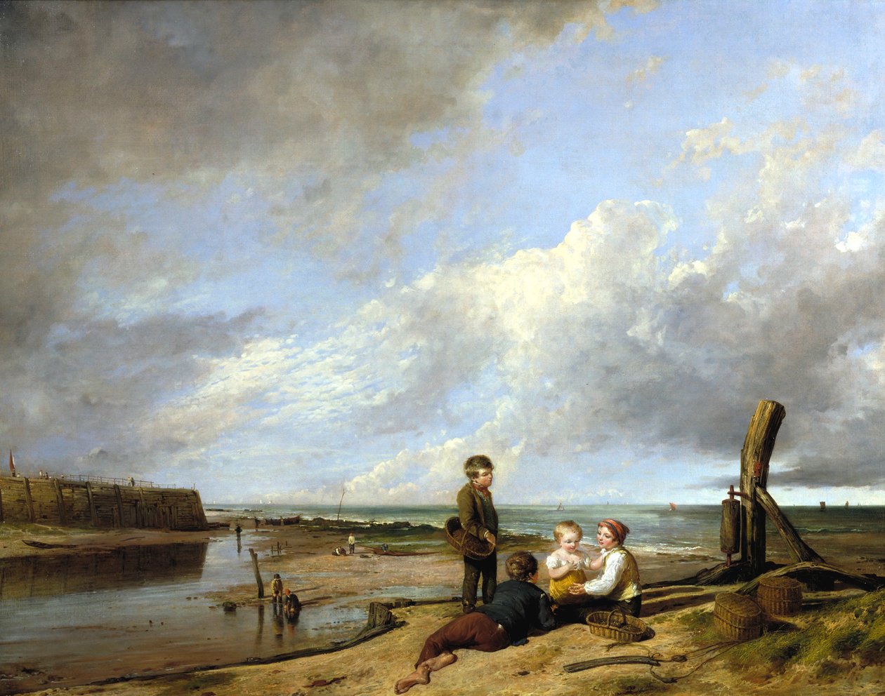 "Shrimp boys at Cromer", 1815 de William Collins