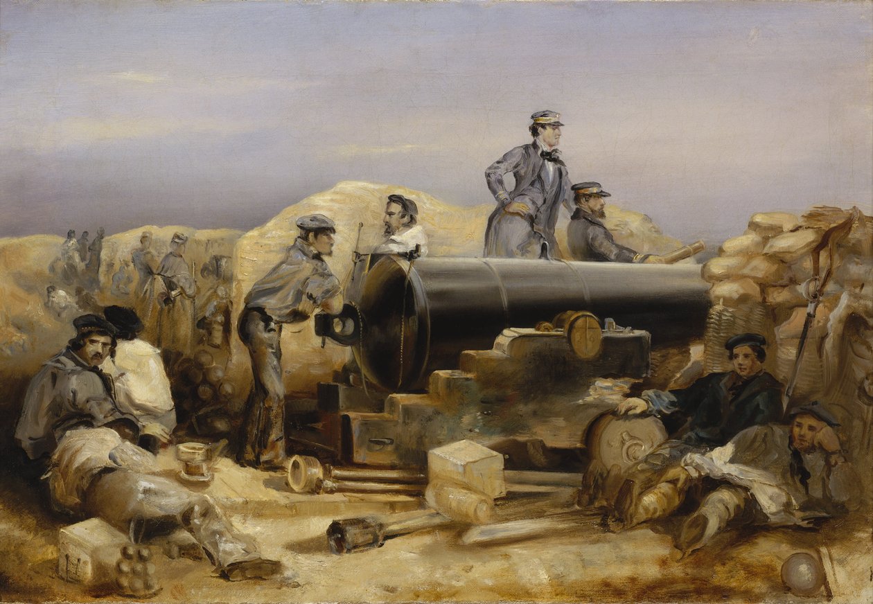 Guerra da Crimeia (1853-1856): A Bateria de Artilharia "Diamante" no Cerco de Sebastopol, 15 de dezembro de William 