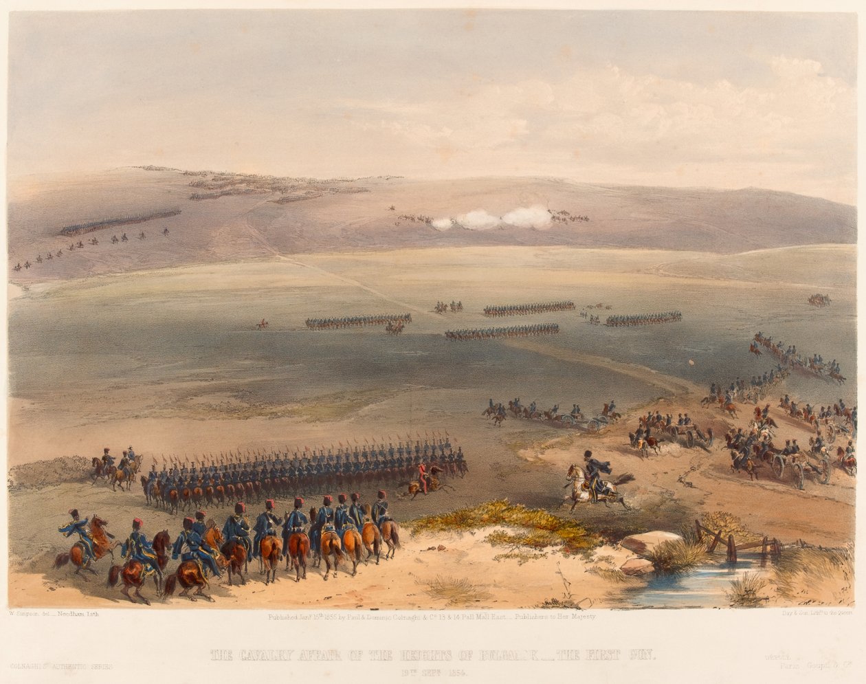  O caso de cavalaria das alturas de Bulganak - a primeira arma. 19 de setembro de 1854 , 1855 de William Crimea Simpson