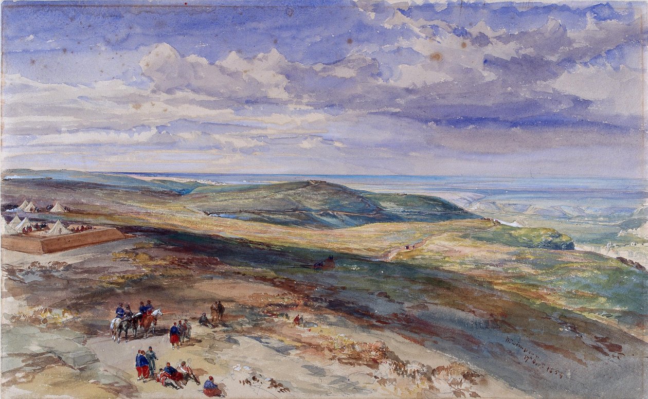 O Campo de Inkerman, 17 de outubro de 1854 de William Crimea Simpson