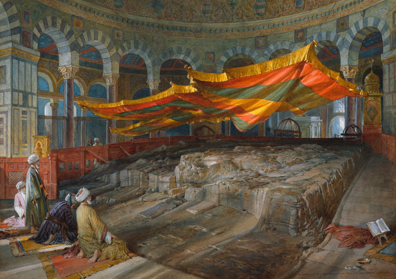 A rocha sagrada, Jerusalém, 1887 de William Crimea Simpson