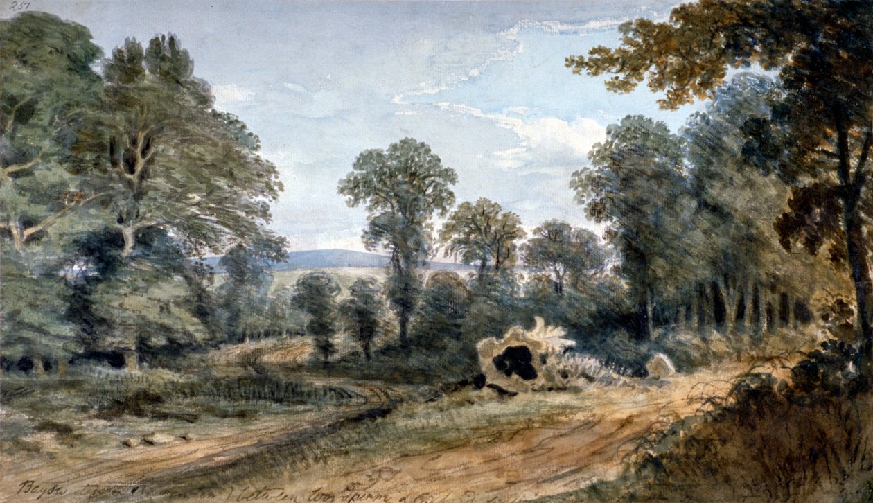 Vista de Bayswater Hill, Londres, 1803 de William Crotch