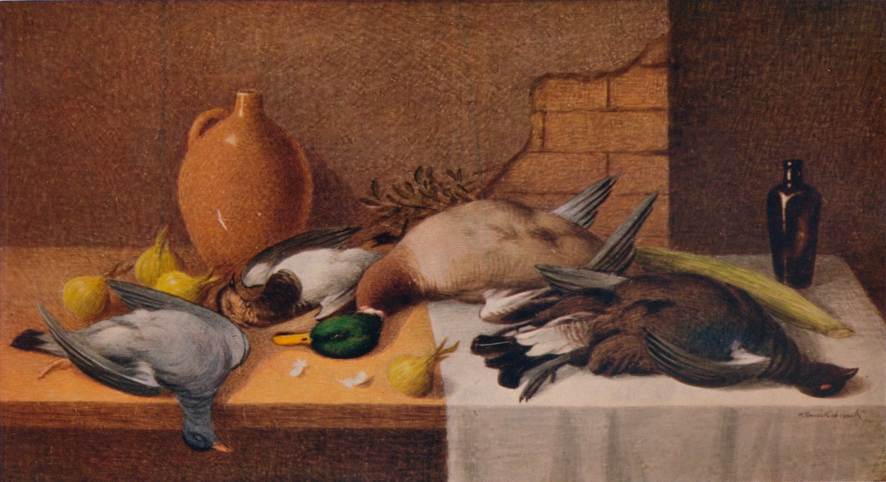 Ainda vida jogo aves, c1895 de William Cruikshank