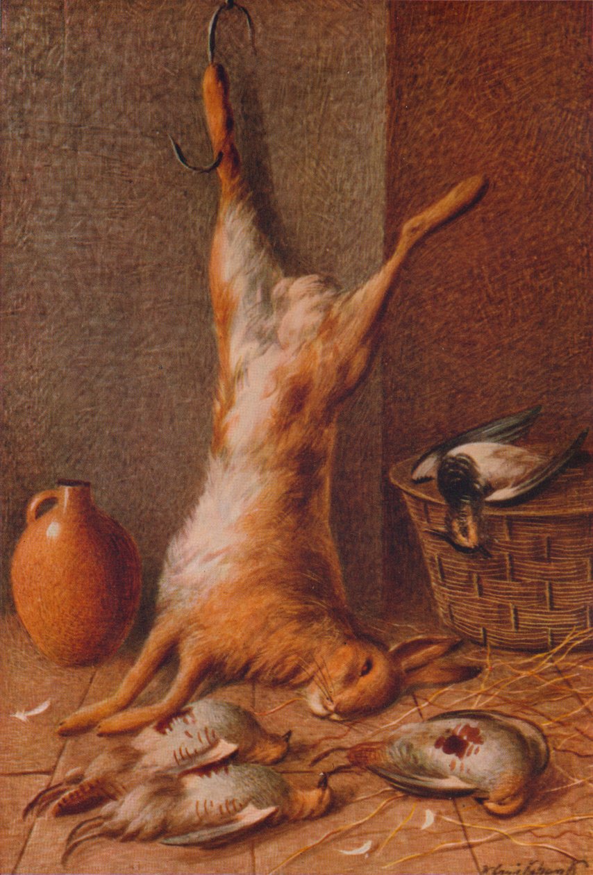 Natureza morta lebre, c1895 de William Cruikshank