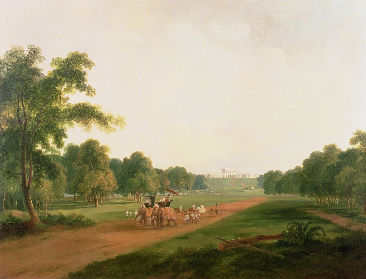 Uma festa de caça na Índia de William Daniell